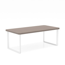 轻奢高级感接待商务办公室茶几 北欧风长方桌高颜值轻奢洽谈桌