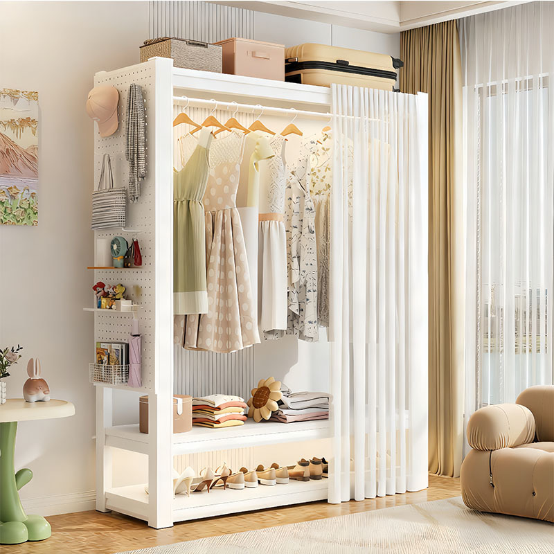 Shelf Wardrobe Rental Clothes Rack Coat Rack Free Assembly Steel Floor-Standing Wardrobe Simple Clothes Rack Open Storage Rack Shelf Wardrobe Rental Clothes Rack Coat Rack Free Assembly Steel Floor-Standing Wardrobe Simple Clothes Rack Open Storage Rack
