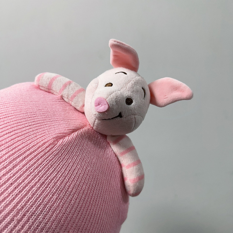 Cubierta de casco de esquí de dibujos animados lindo personalidad cálida placa única cubierta de casco de doble placa bicicleta muñeca cubierta decorativa a prueba de viento