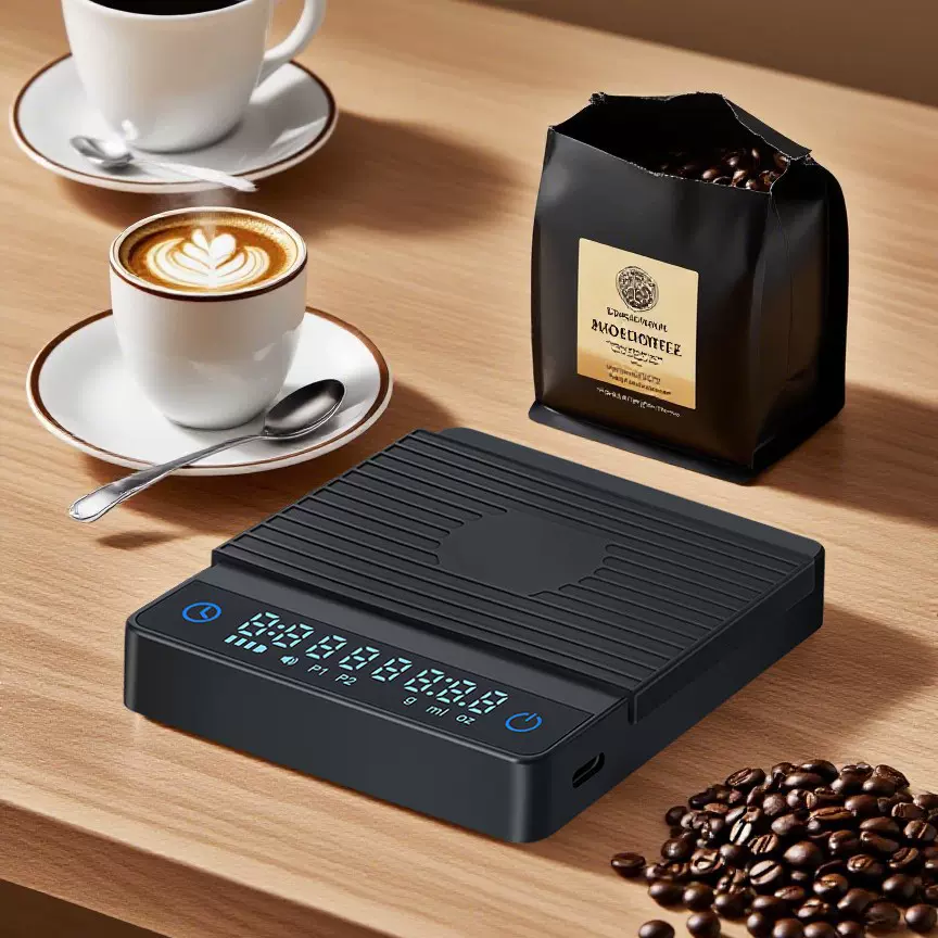 厂家供应智能手冲意式咖啡秤自动计时咖啡电子称厨房电子克重秤