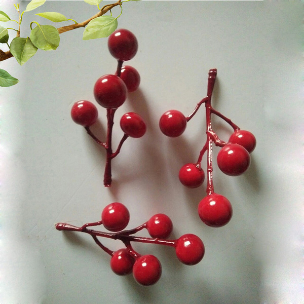 Simulation Red Fruit Purgatory Fruit Christmas Little Red Fruit…