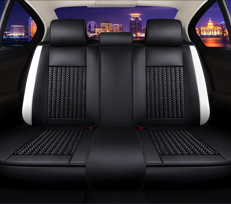 Cross-border foreign trade car seat cushion wear-resistant leather surrounded by four seasons universal seat cover source factory foreign trade wholesale