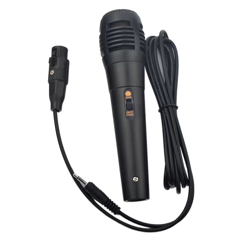 Transfronterizo dedicado micrófono con cable canto discurso KTV móvil bobina familia karaoke micrófono profesional micrófono Cable de plástico