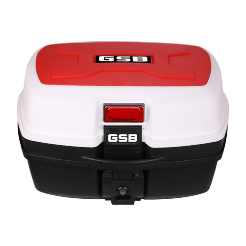 Motorcycle rear trunk large capacity universal electric scooter rear storage box battery bike large tail box iron bottom plate