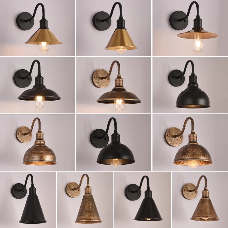 American retro loft Industrial style wall lamp Villa courtyard outdoor wall lamp restaurant bar decoration lighting lamps