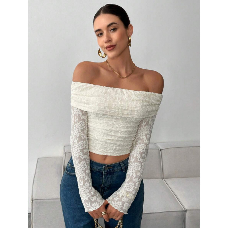K 70430 Off-Shoulder Knit Top K 70430 Off-Shoulder Knit Top