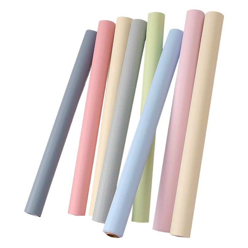 Оптовые экологичные самоклеящиеся обои для дома, спальни, водонепроницаемые и влагостойкие, для ремонта общежитий, однотонные фоновые наклейки на стену, утолщенные обои