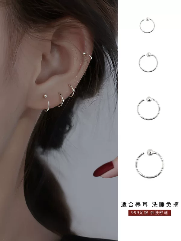 Серебряные серьги 999 пробы