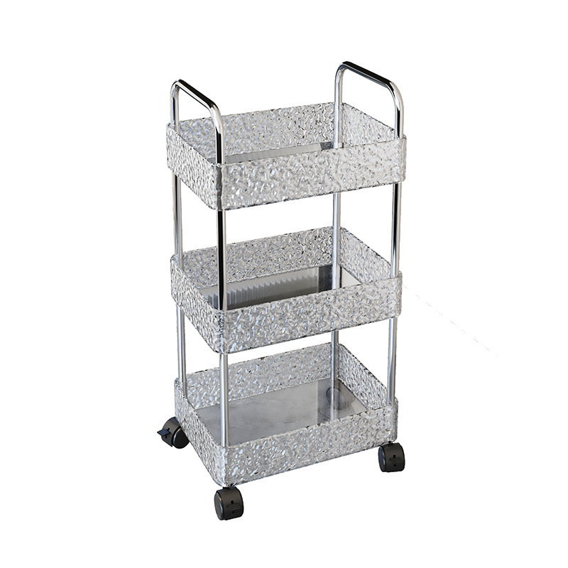 Aperitivos de acrílico Estante de carro Estante de almacenamiento de varias capas para baño Estante de artículos diversos para baño de cocina extraíble