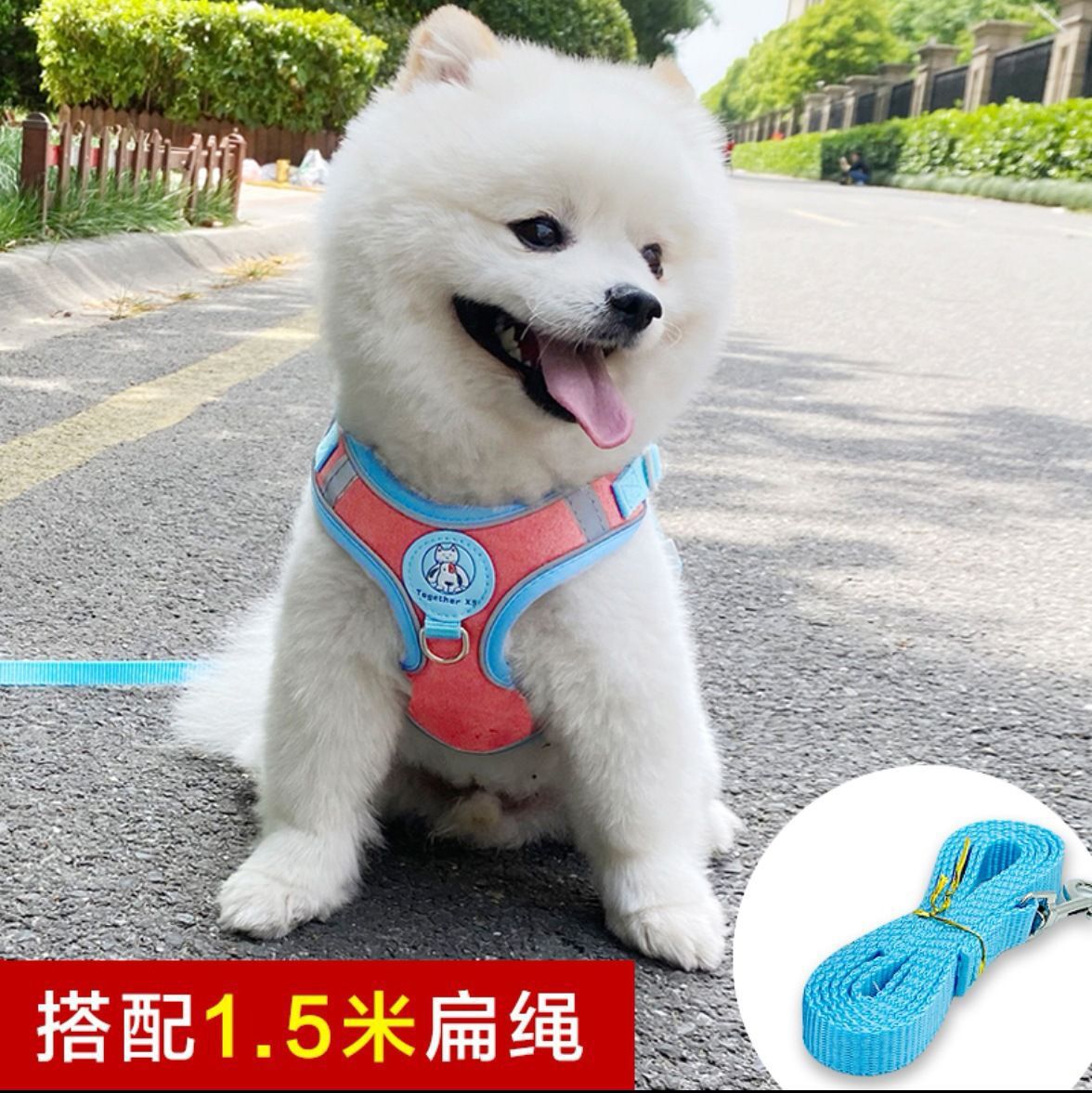 Chaleco de estilo grande, mediano y pequeño entrenamiento del perro cuerda de tracción gato reflexivo pecho Correa cuerda de tracción suministros para mascotas suministro directo de fábrica