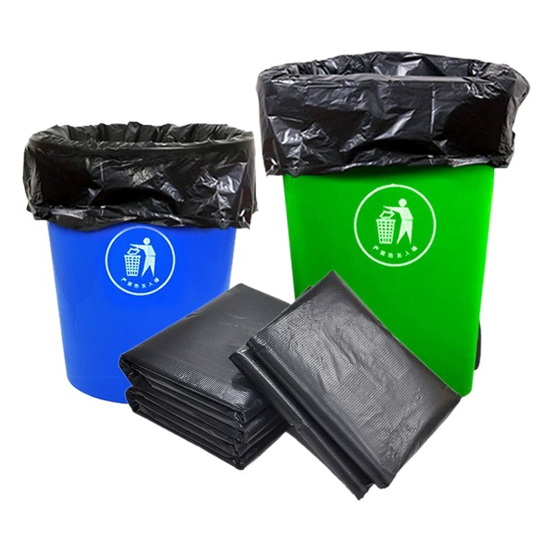 Большая сверхбольшая толстая жилет мешок недвижимости санитар черный большой толстый отель мешок для мусора коммерческих производителей оптом