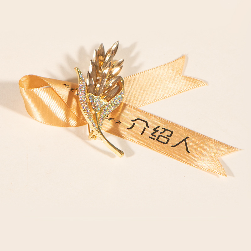 結婚胸花結婚式セット家族新郎新婦結婚式襟花両親高級感花嫁ブローチ|undefined