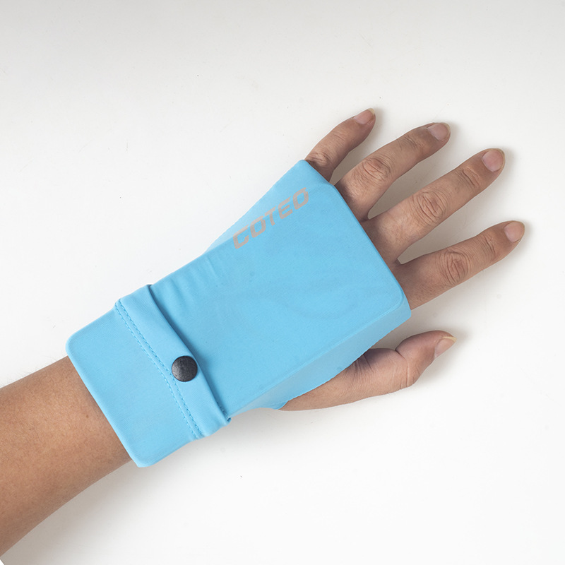 Nueva moda deportes brazo bolsa al aire libre correr teléfono móvil bolsa hombres y mujeres corriendo maratón bolsa de mano guante de seda de hielo bolsa