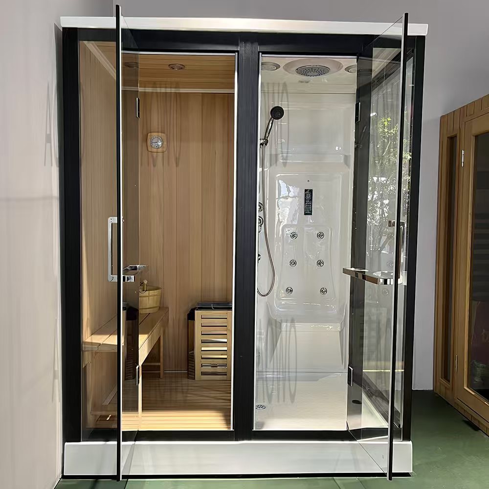 sala de vapor húmedo y seco separación húmeda sala de ducha de vapor integral sauna sala de vapor húmedo sala de vapor húmedo sauna