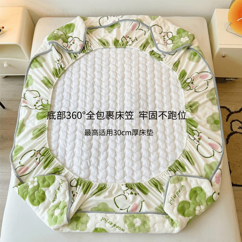 Clase A nuevo tipo de cama de algodón de leche caliente, cama de invierno más gruesa, colchón de cama de algodón caliente, cojín de algodón más cama de algodón