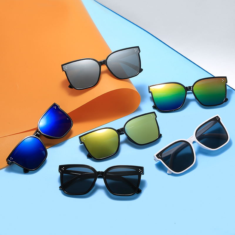 New Children's Three-Point Sunglasses Trendy for Boys and Girls UV Protection Sunglasses Summer Sunshade Photos Fashion Sunglasses