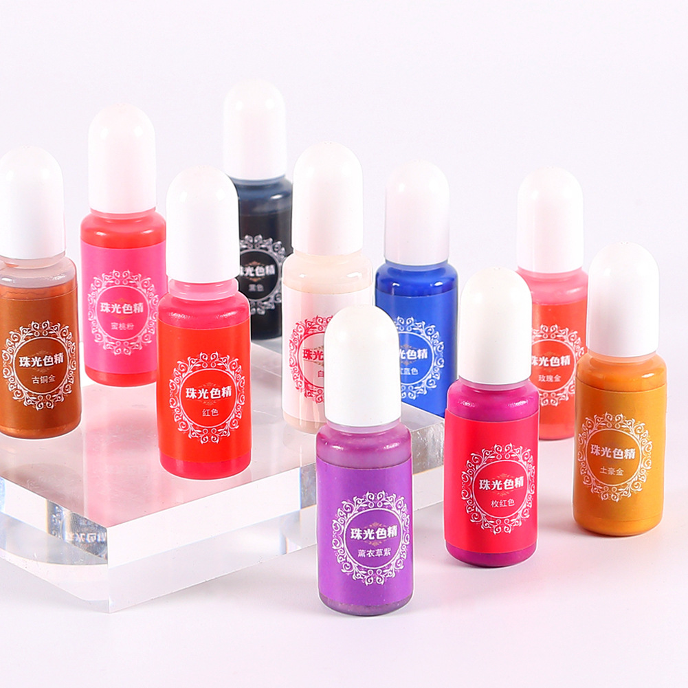 多色可选AB滴胶UV色精套装 DIY树脂颜料高浓度实色水晶滴胶色精