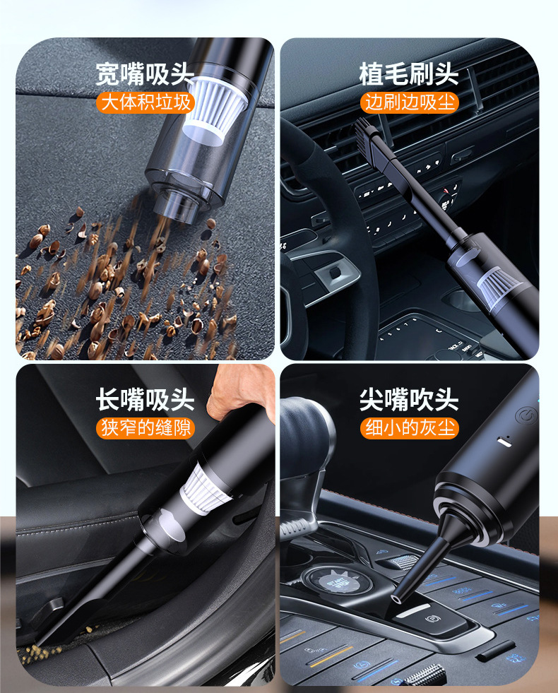 Mericle Wireless Vacuum Cleaner for Home Use, Portable Car Vacuum Cleaner, High-Power Wireless Vacuum Cleaner, Handheld for Home Use