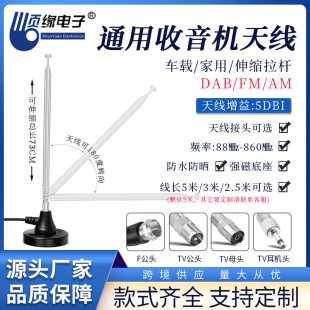 Home Radio Antenna Fm/Am Antenna Dab Digital Antenna Universal Radio Antenna