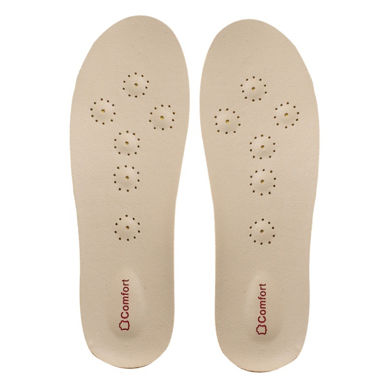 LaTeX cuero suave suela de la plantilla cómoda transpirable sudor absorbente desodorante espesado deportes amortiguador de los hombres de piel de vaca impulso almohadilla completa