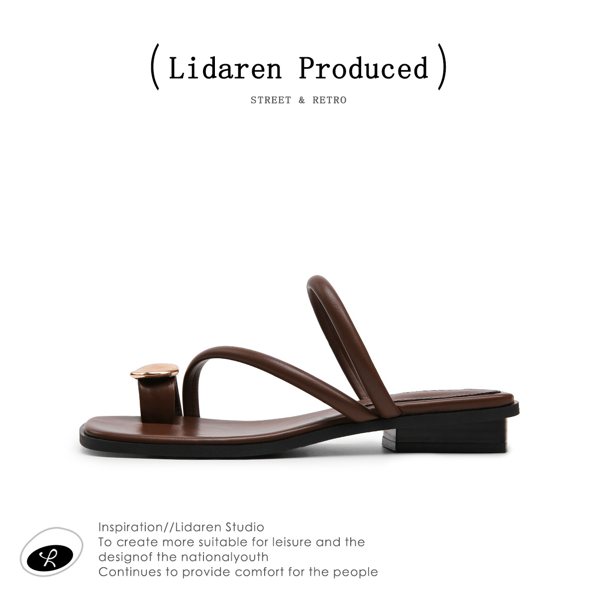 [Chao Bounan] Chanclas de verano para mujer 2025 nuevo estilo estilo hada sandalias y zapatillas de tacón grueso de moda de alta gama