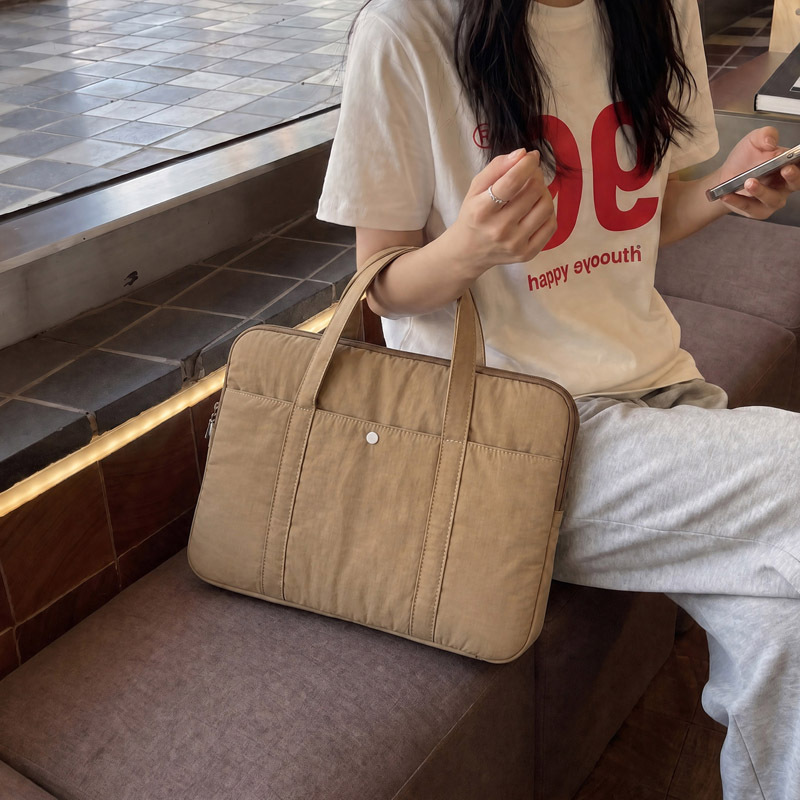 Korean-style simple and fashionable large-capacity 15.6inch laptop bag 14inch notebook organizer versatile laptop bag