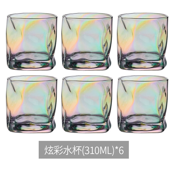Colorful water cup 310ml*6 pack