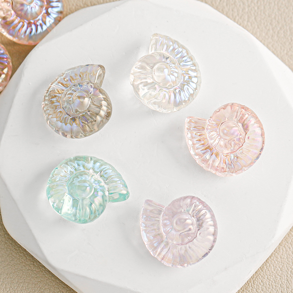 [10 - 20 paquetes] caracol conchas cuentas diy cadenas de llaves para teléfonos móviles colgando estrellas de mar accesorios de cuentas a granel