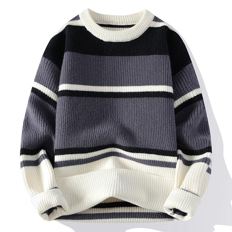 Demi-season warm knitted fashionable trend woolen sweater with a…