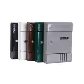 专业生产铁艺品 跨境  圆弧形信报箱 现货 钥匙 5色