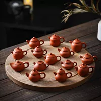 Мини-фиолетовый песочный горшок для чайного питомца можно открыть крышку, сухой лед и дым, а чай можно заварить на кончиках пальцев