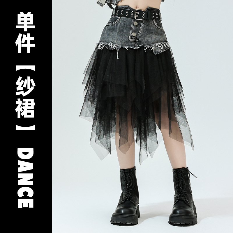 ジャズダンスの服装の女の子の街のダンスのファッション服の子供のジャズのショーのカウボーイのファッション服の女性団のダンスの衣装のスーツ