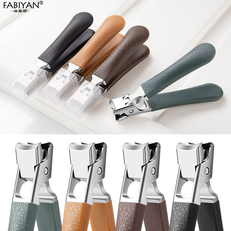 Nuevo cortaúñas gruesa armadura de uñas herramienta anti-salpicaduras cortaúñas grandes cortaúñas HOGAR DE ACERO INOXIDABLE cortaúñas