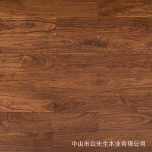 中山地板厂家直供美国黑胡桃黑核桃本色辊涂哑光油漆板