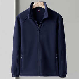 抓绒衣男摇粒绒外套女秋冬户外冲锋衣内胆阳离子加绒加厚卫衣开衫