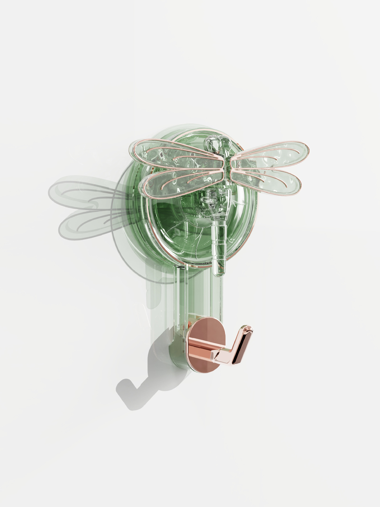 Ligero y lujoso hogar sin perforación gancho de ventosa fuerte toalla de ventosa de vacío cocina gancho adhesivo sin rastro gancho