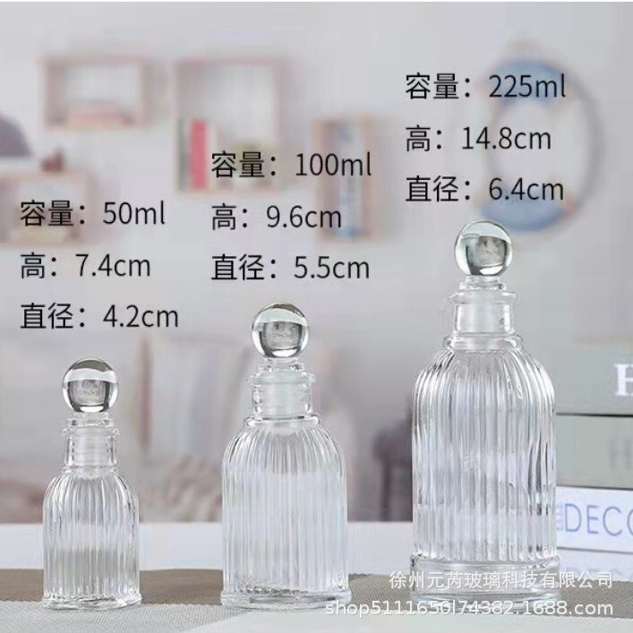 现货批发罗马玻璃香薰瓶50ml-250ml精白料客厅卧室卫生间摆件|undefined