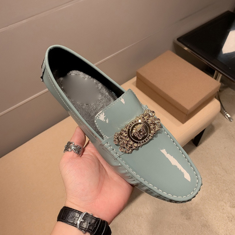 Zapatos Bean para hombres 2024 Europa de pie zapatos de cuero de alta gama zapatos de conducción coreanos zapatos casuales para hombres transpirables