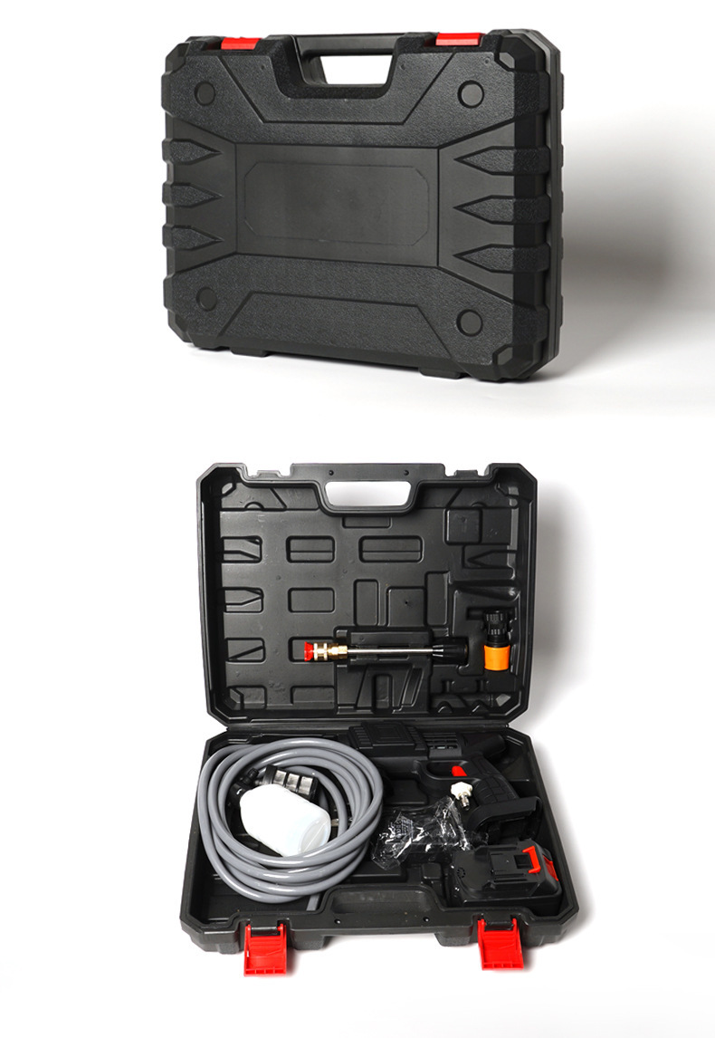Car Wash Water Gun, High-Pressure, Portable, Wireless, Lithium-Powered, Powerful Long-Range Cleaning Machine, Spray Gun