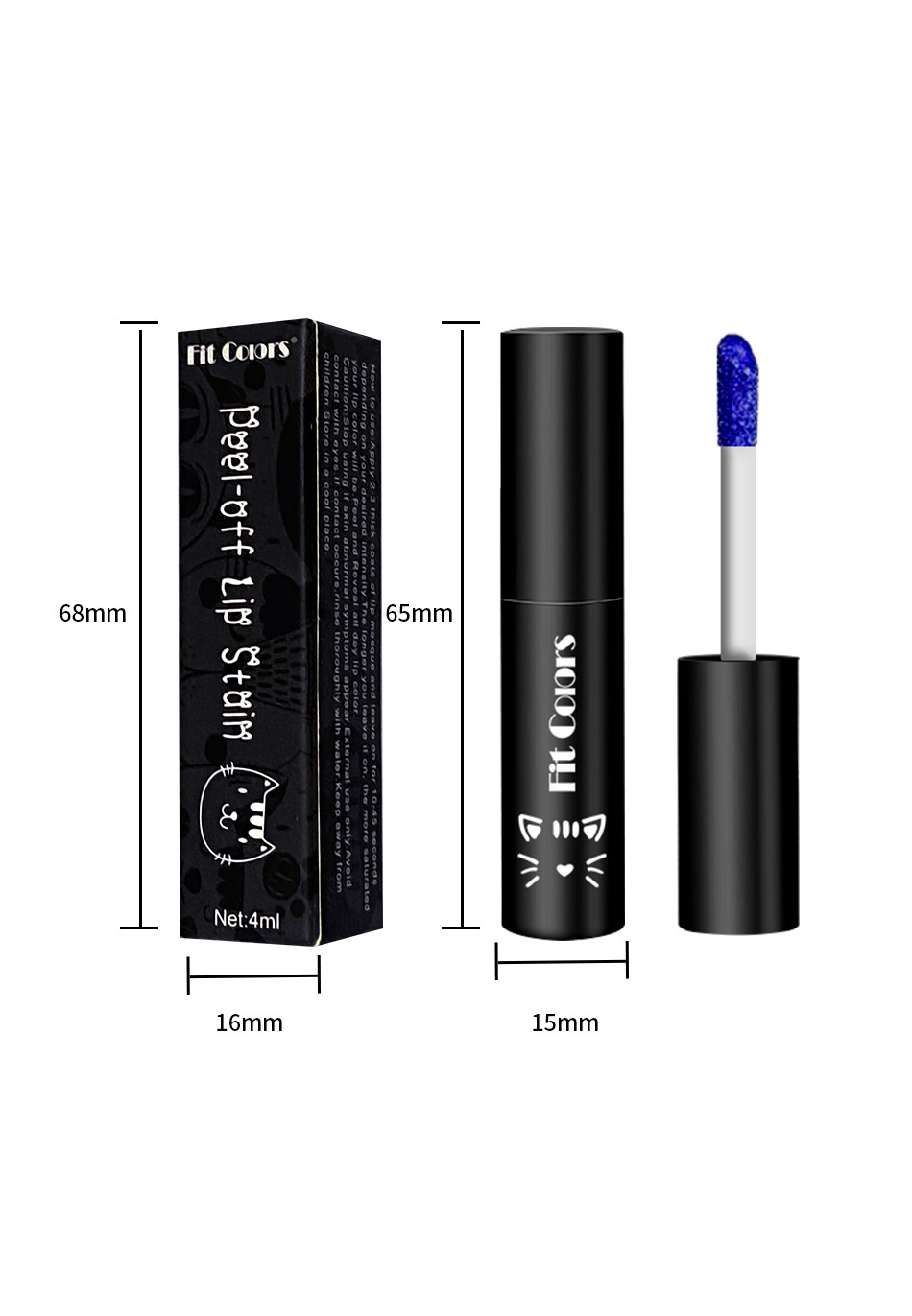 Fit Colors Peel-off lip gloss matte finish with a base color, a cross-border Amazon bestseller details Picture