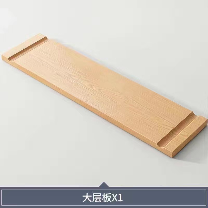 实木洞洞板墙面整板置物架客厅壁挂隔板收纳架背景墙简约木质书架|undefined