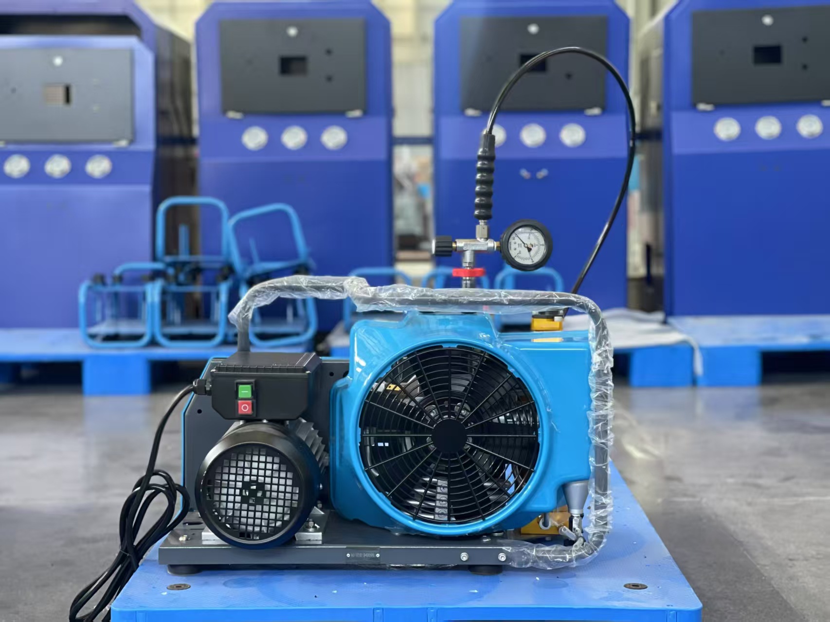 Gasoline Model Hmw100Gg Air Respirator Inflator Pump 100L Positive Pressure Compressor Portable Low Noise