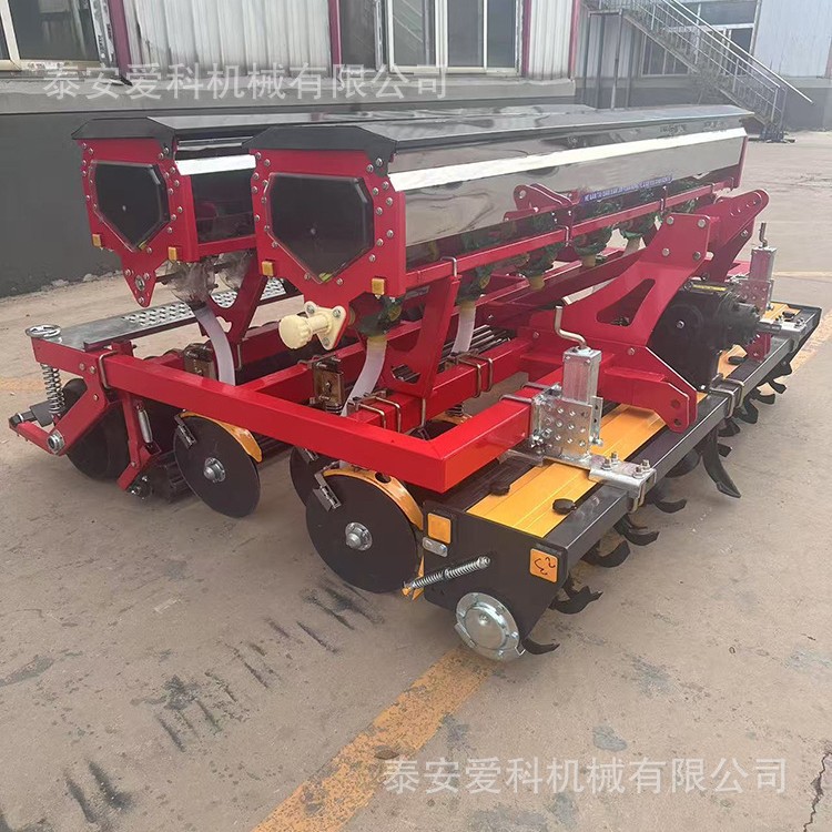 12行小麦播种机多行桨腿圆盘条播机农用小麦谷物黍子蔬菜施肥播种