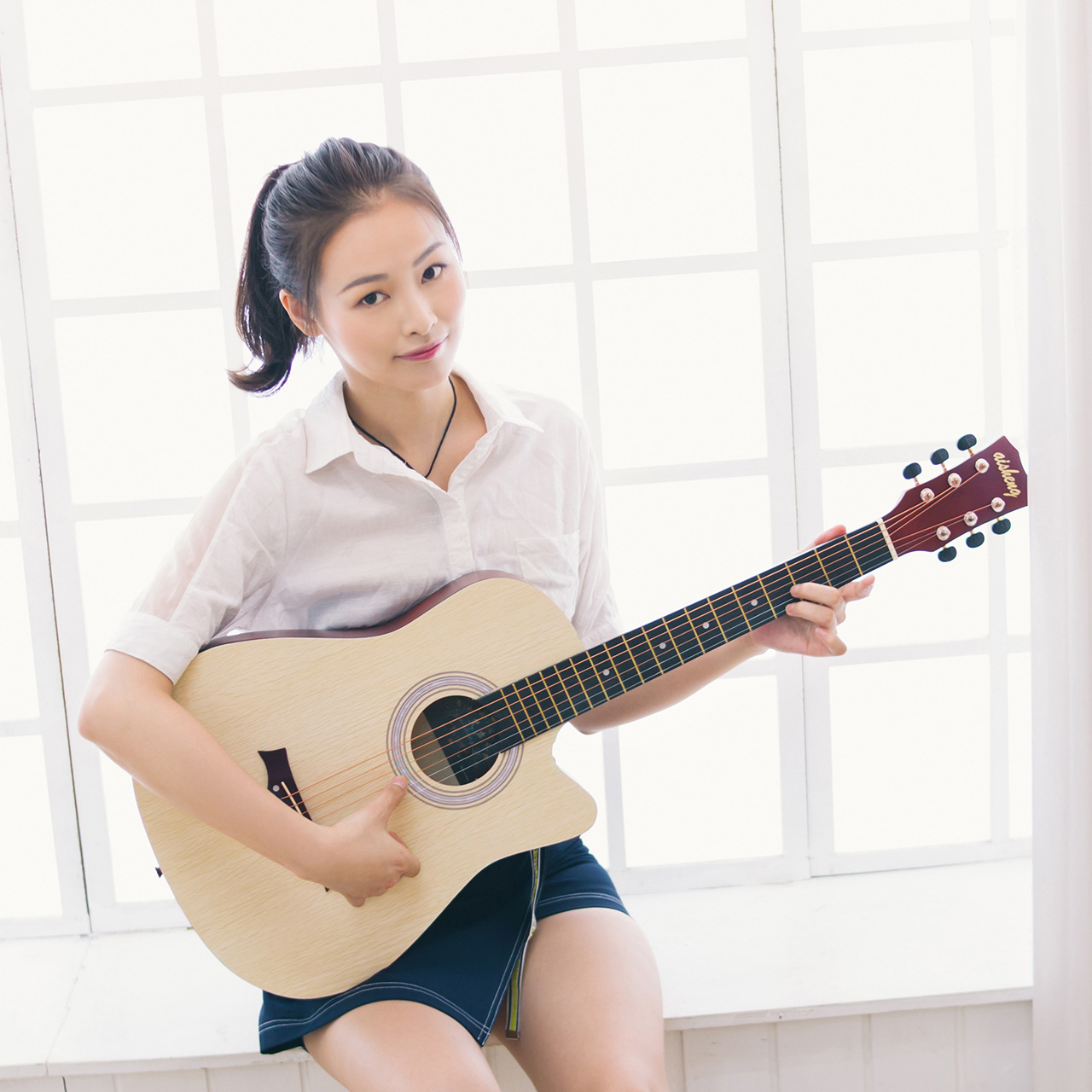 38 inch Guitar Folk Acoustic Guitar Beginner Guitar Adult Men and Women Self-taught Musical Instruments Guitar Wholesale