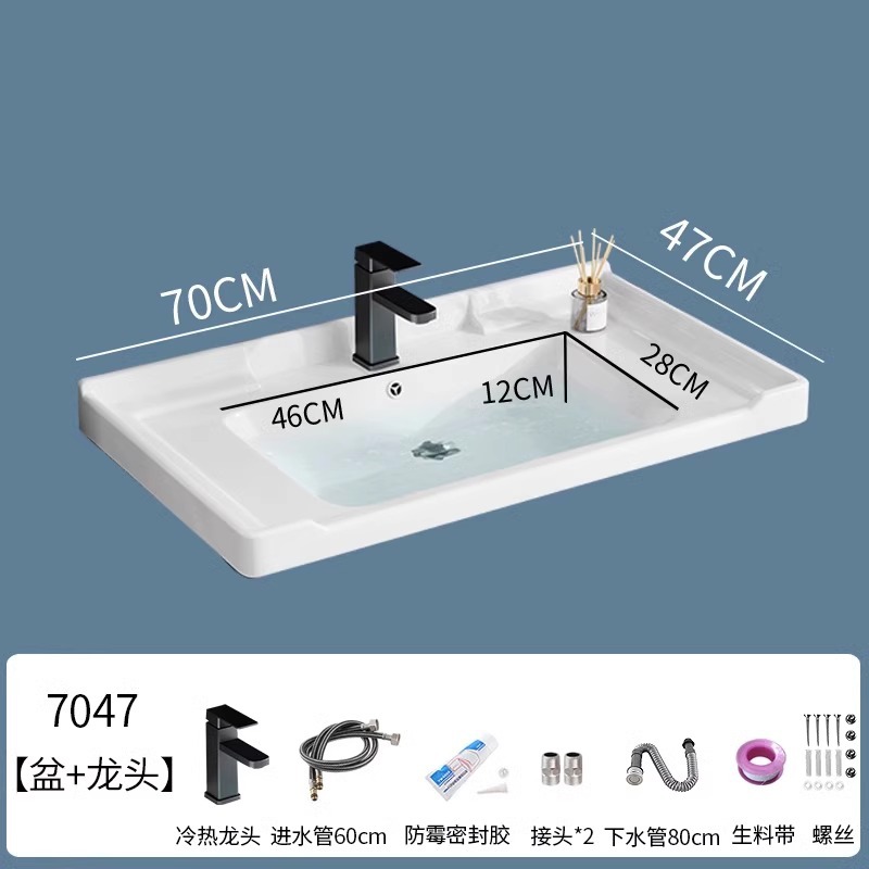 lavabo semi-incrustado cerámica en una sola bañera gabinete de baño comercio exterior lavabo lavabo lavabo lavabo