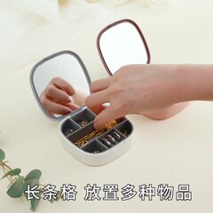 Portable jewelry box travel accessory case for little girls lipstick necklace earrings multi-functional jewelry box wholesale