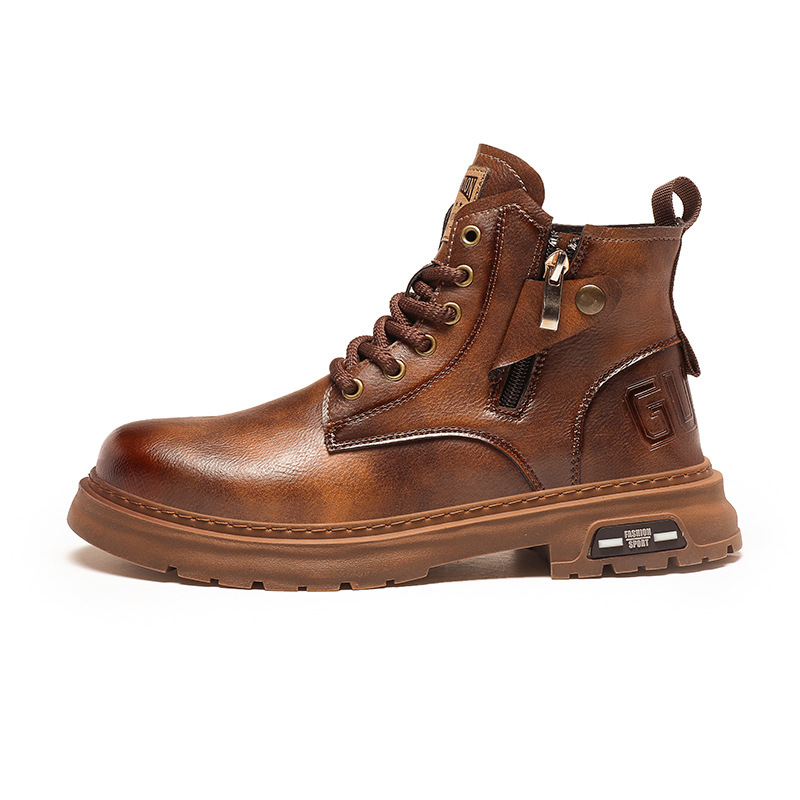 Martin boots para hombre 2025 nueva tendencia de otoño para hombre botas de herramientas de estilo británico de alta gama para hombre