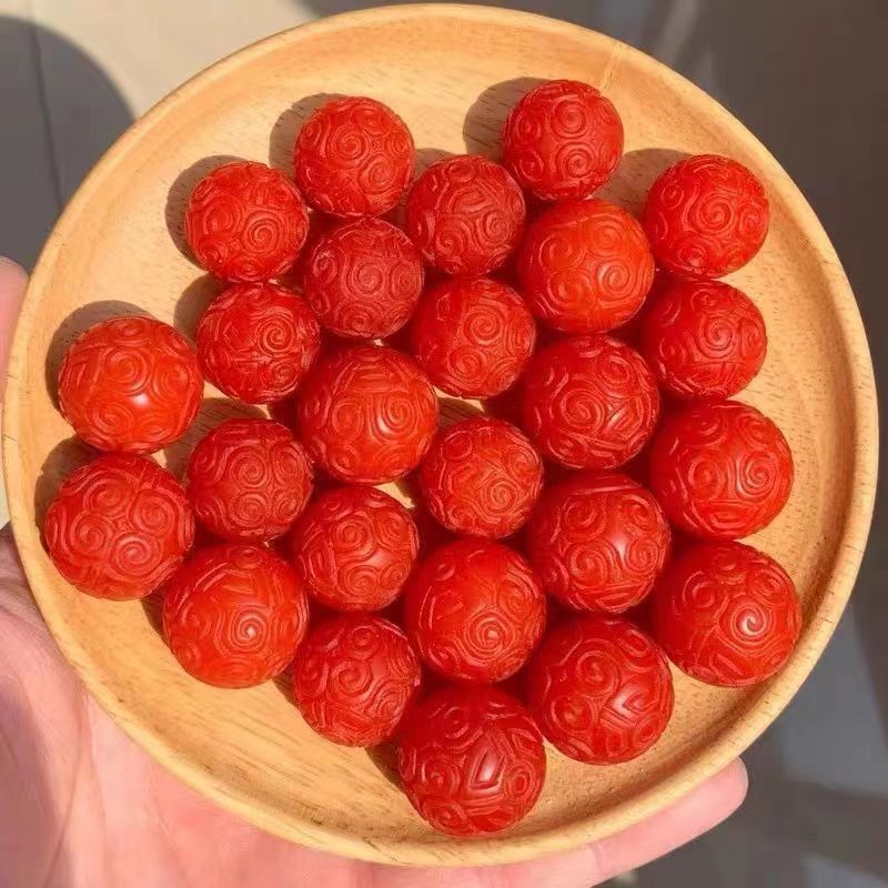 天然南紅瑪瑙回紋珠円珠石英岩回紋珠diy手串ファッション文遊びアクセサリー卸売り|undefined