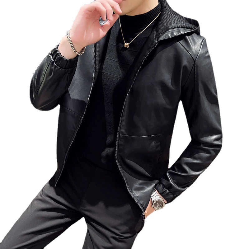 Теплая демисезонная короткая куртка с капюшоном для отдыха, slim fit