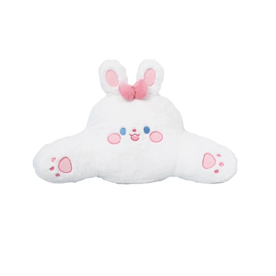 Blue Rain Four Seasons Universal Car Waist support - rabbit-fur-embroidered-bow-rabbit-waist-support